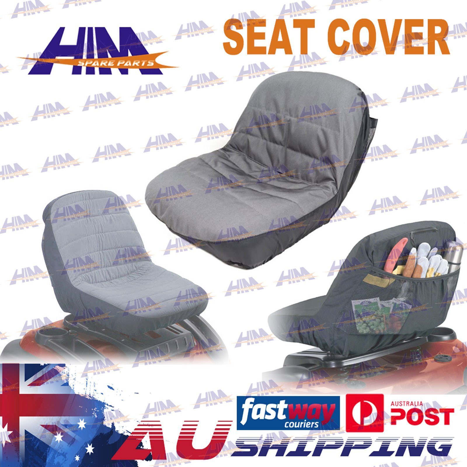 HKI Ride On Mower Seat Cover FOR John Deere Murray Rover Victa 600D 12.5-14