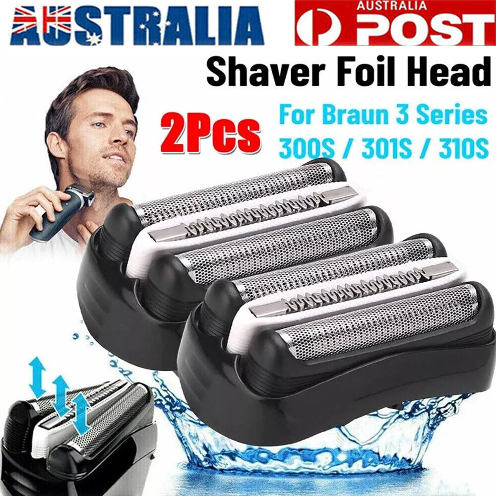 2Pcs Replacement Shaver Foil Head for Braun Series3 32B 350cc-2/340s-4/340s-3