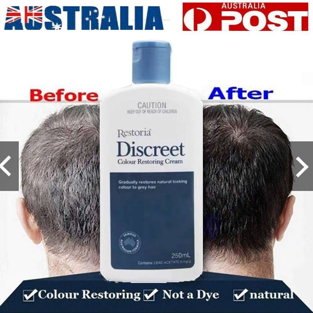 Restoria Discreet Grey Hair Color Restoring Cream 250ml All Types Unisex 1PC
