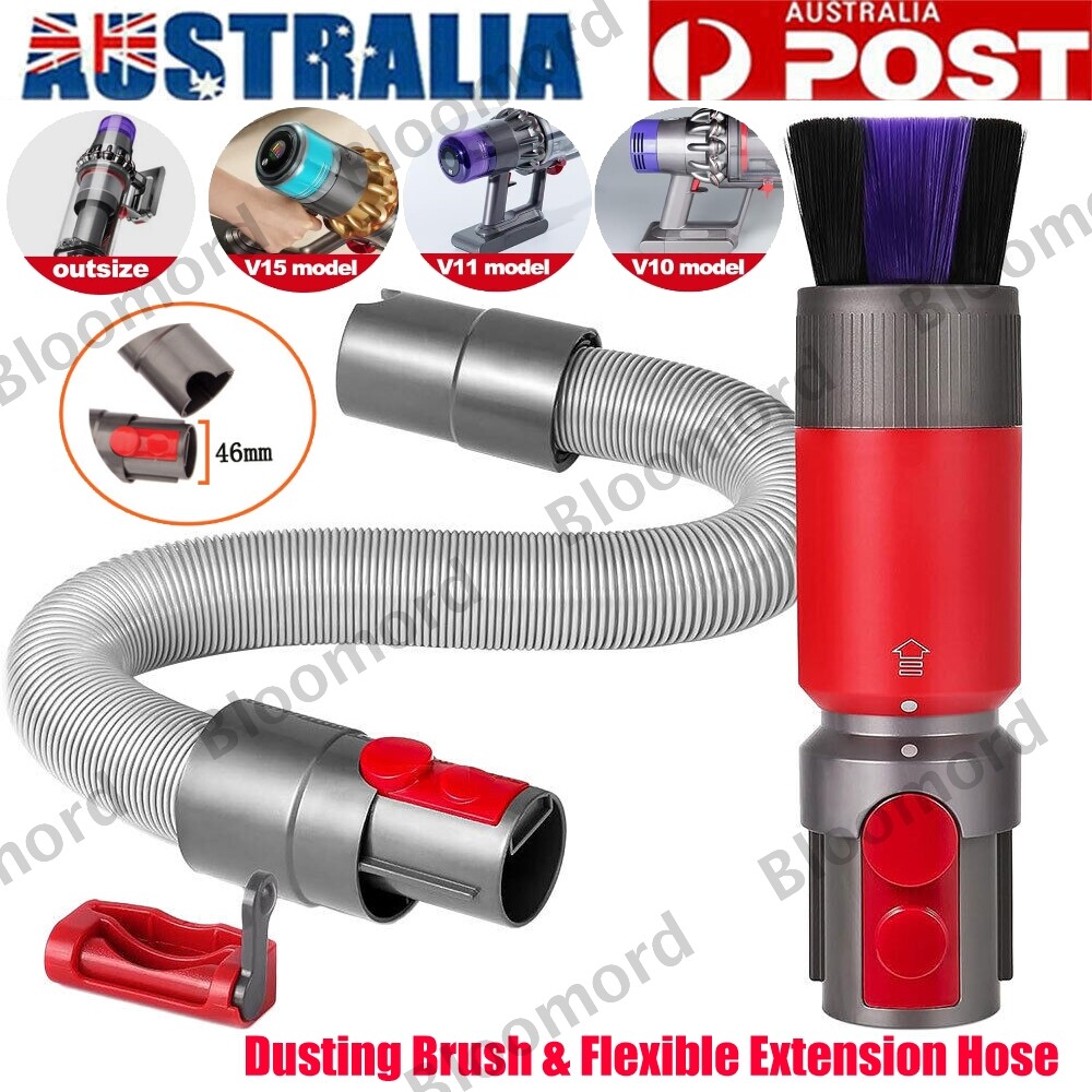 3 Set Dust Brush Flexible Extension Hose For Dyson V7 V8 V10 V11 V15 Vacuum