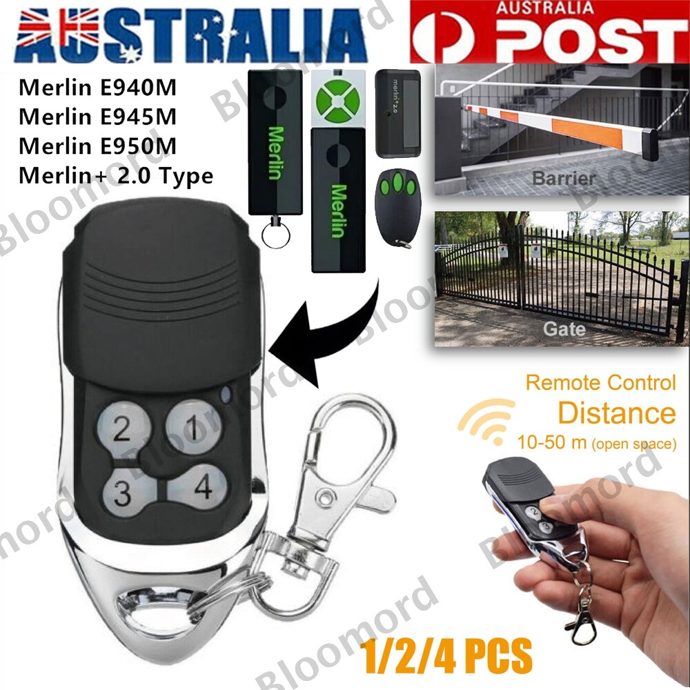Merlin Garage Door Remote Control E960M E960 433.92mhz Rolling Code Key Fob