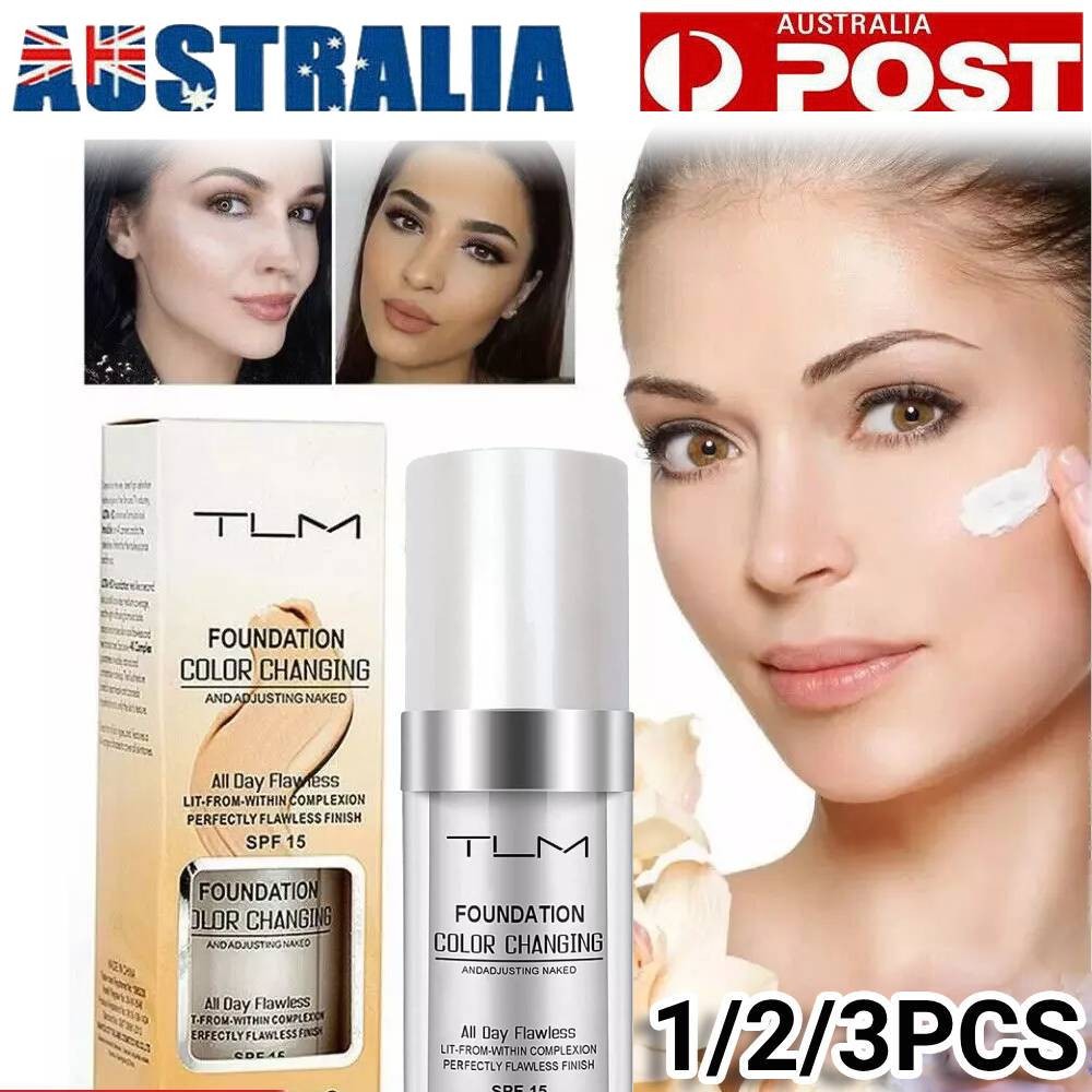 TLM Liquid Colour Changing Foundation SPF 15 Long Lasting All Skin Types Cream