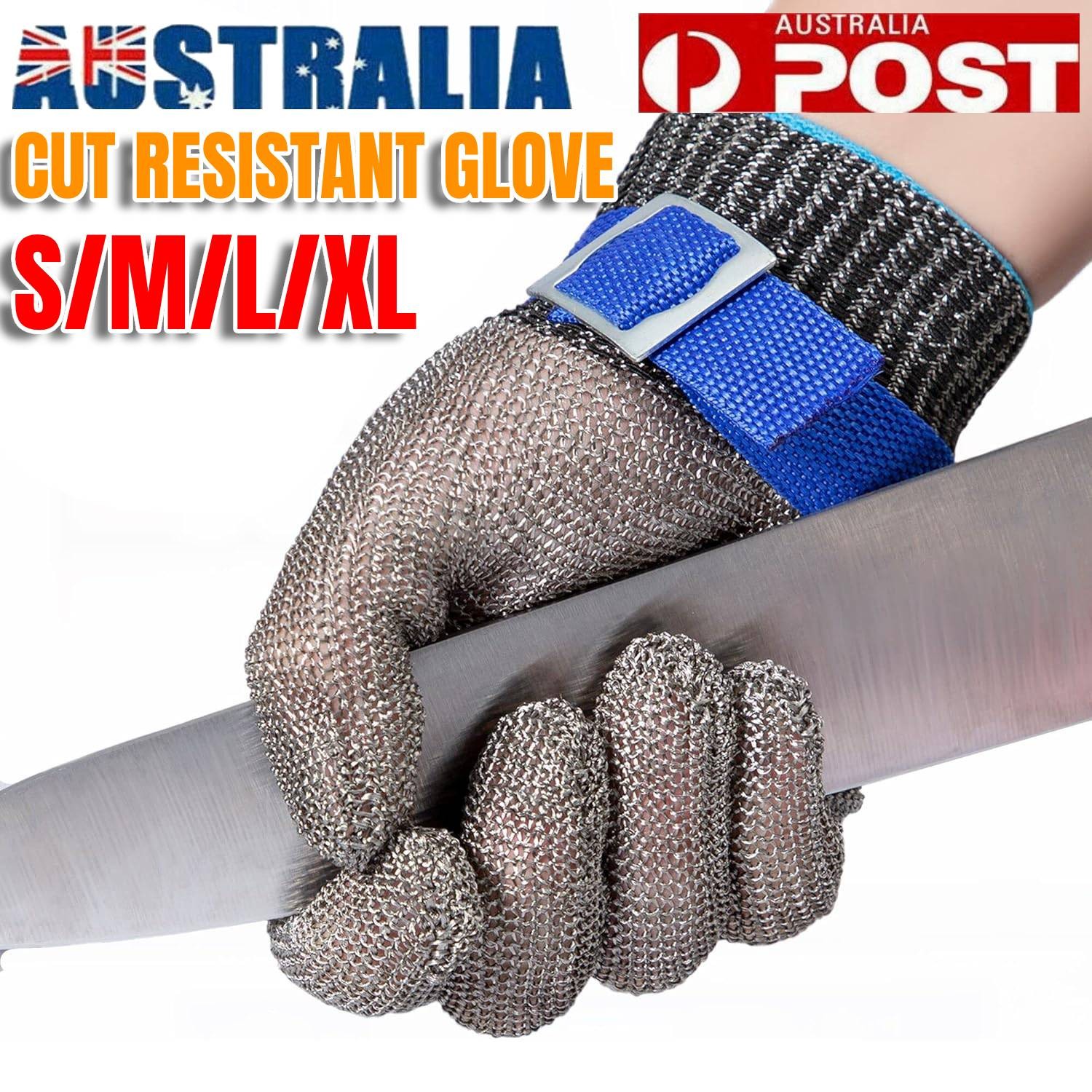 Stainless Steel wire Mesh Cut Resistant Safety Glove Butcher Stab Proof Size S