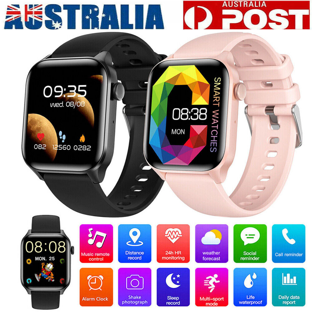 T12PRo Smart Watch Bluetooth Call Heart Rate Tracker 45 mm Black Android iOS