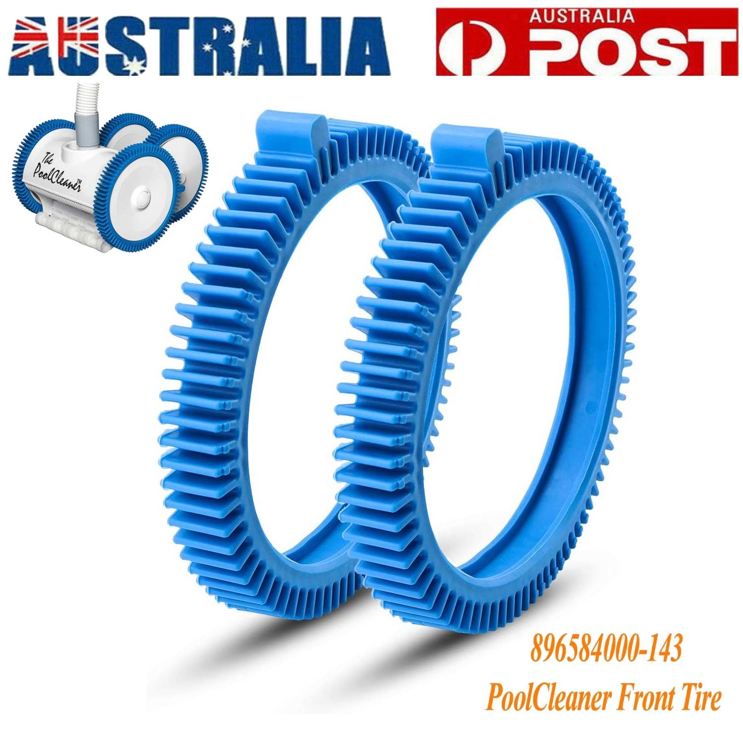 2 Pack Super Hump Front / Rear Tire Kit For Hayward Pool Cleaner 896584000-143