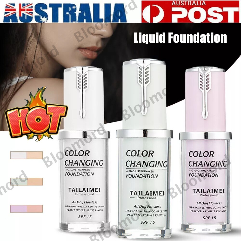 TLM Magic Flawless Color Changing Liquid Face Foundation SPF 15 40 ml F129-white