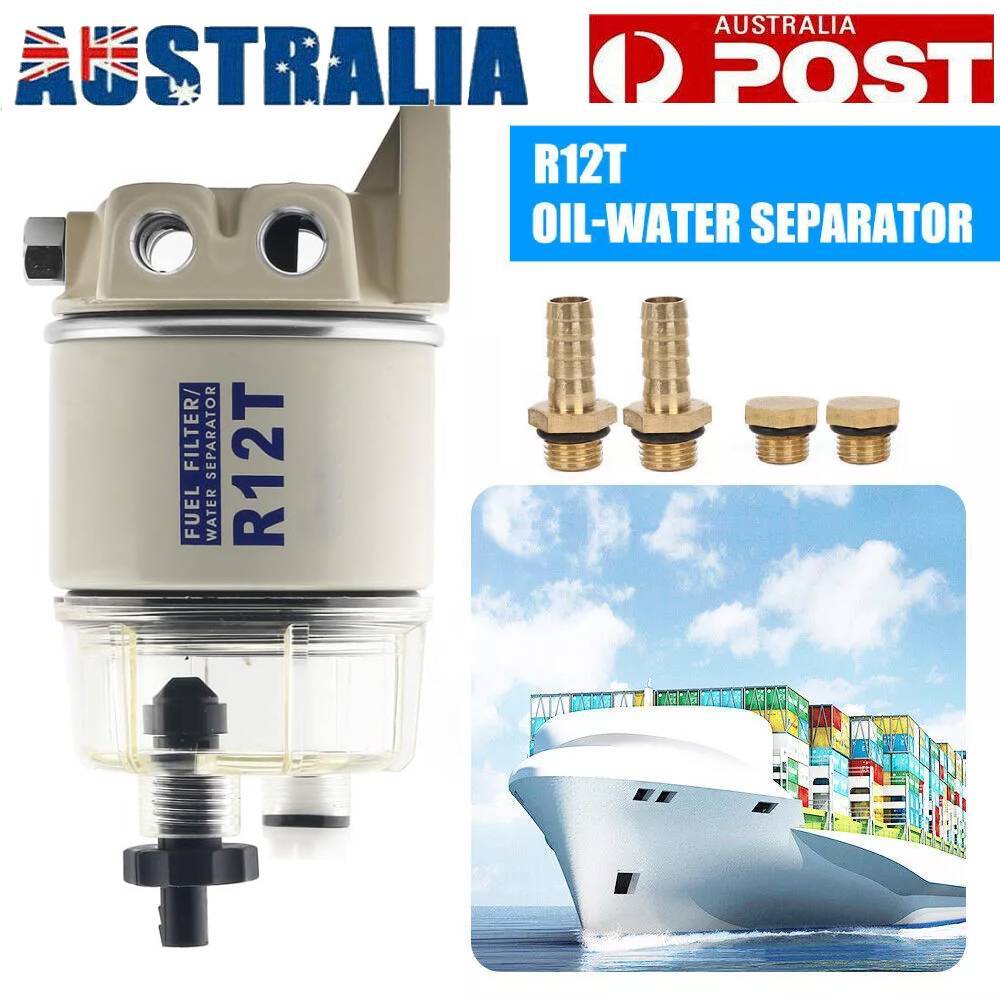 Marine Diesel Water Separator Fuel Filter R12T Spin-on Housing 3/8 Inch NPT