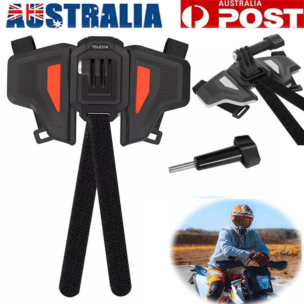 Telesin Motorcycle Helmet Mount Strap GP-HBM-MT2 GoPro Hero 12 11 10 DJI Action
