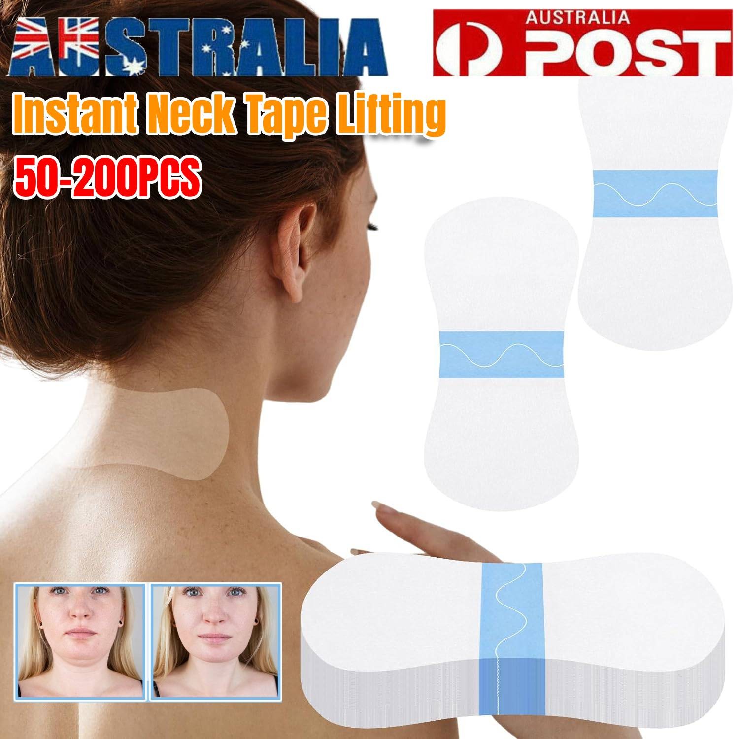 50Pcs Neck Patches Invisible Anti-Aging Wrinkle Reduction Firming Breathable
