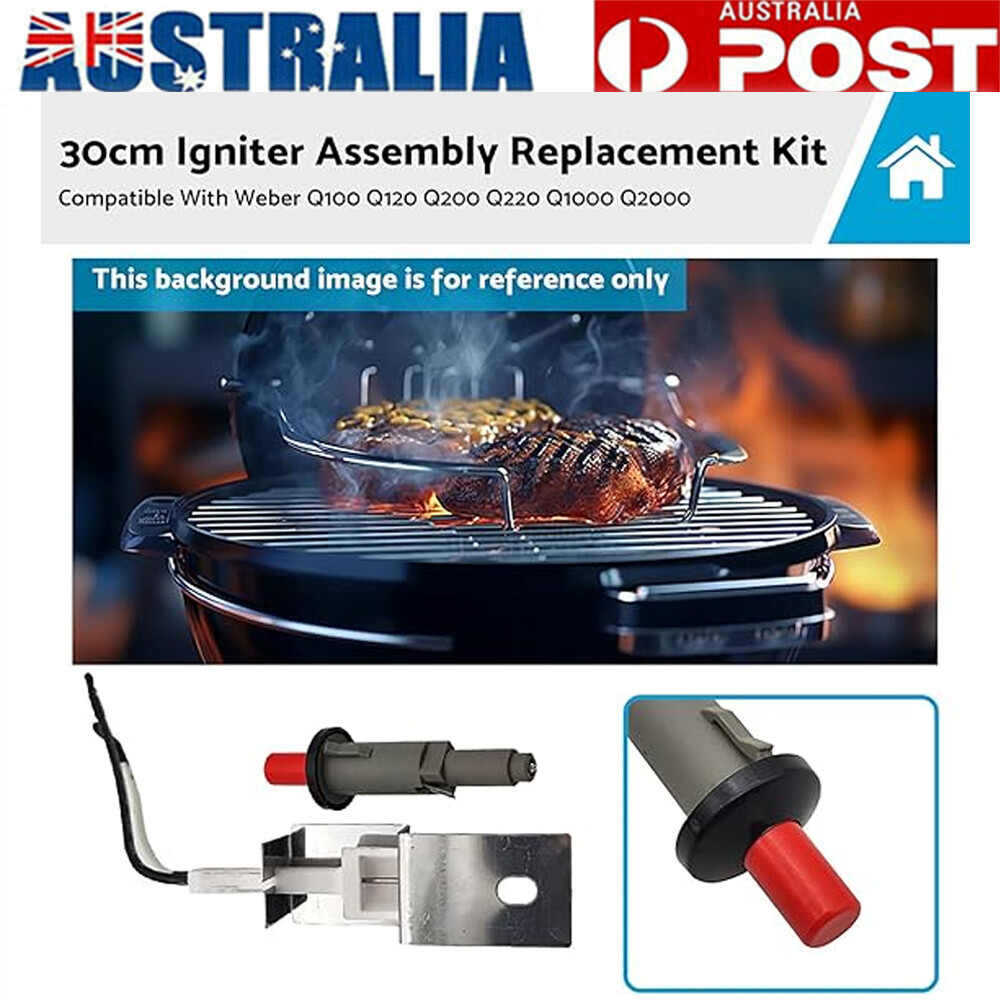 Weber 80462 Push Button Piezo Igniter 30cm Kit Q100 Q200 Q120 Q220 Gas Grill