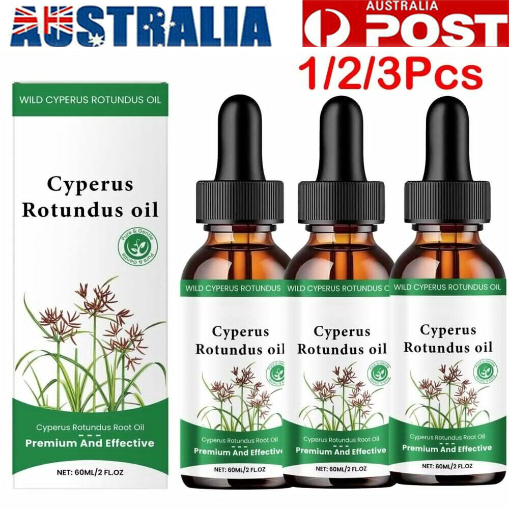 Cyperus Rotundus Oil 60ml Natural Body Hair Growth Inhibitor Dropper Legs Arms
