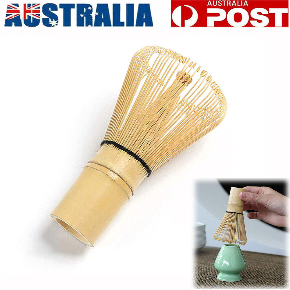 Bamboo Matcha Chasen Tea Whisk Dense Brush Prongs Handmade Brown 6.3cm 10.1cm