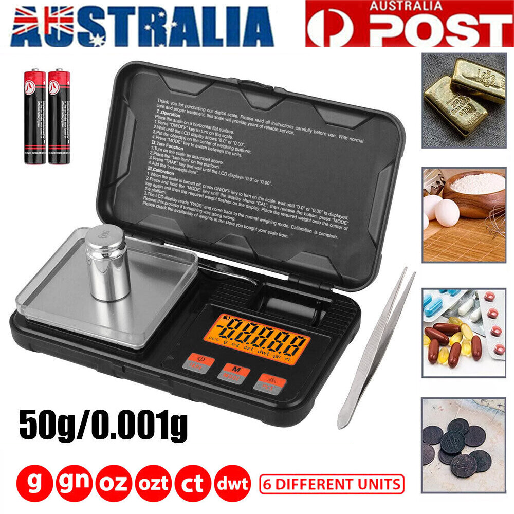 beepzoo Electronic Pocket Scale 50g/0.001g Digital Gold Jewellery Powder Mini