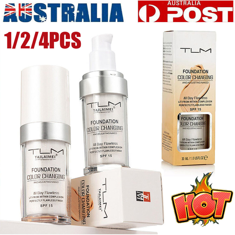 TLM Magic Flawless Color Changing Foundation 15 Skin Types Cream Long Lasting