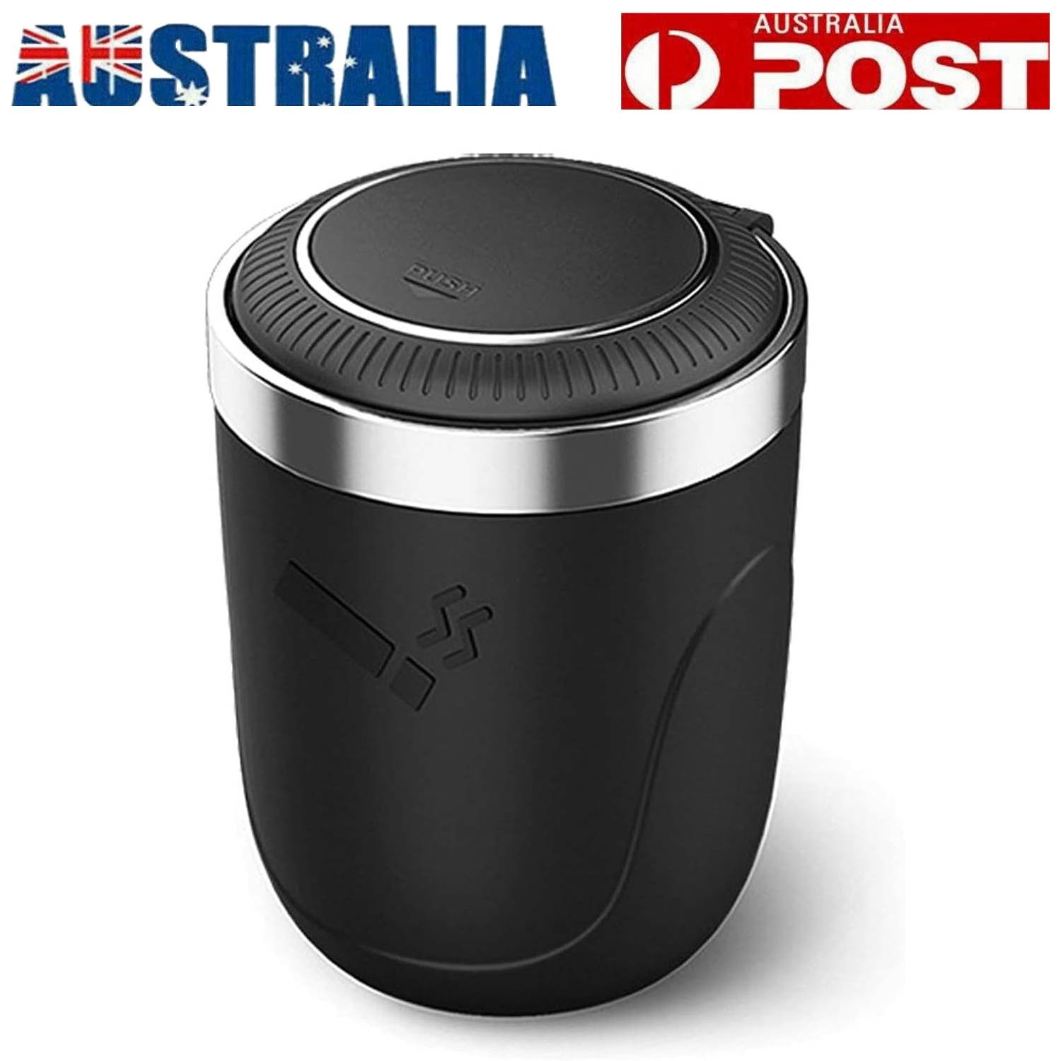 Portable Car Ashtray Cigarette Cup Holder Detachable LED Light Lid ABS 102 70mm