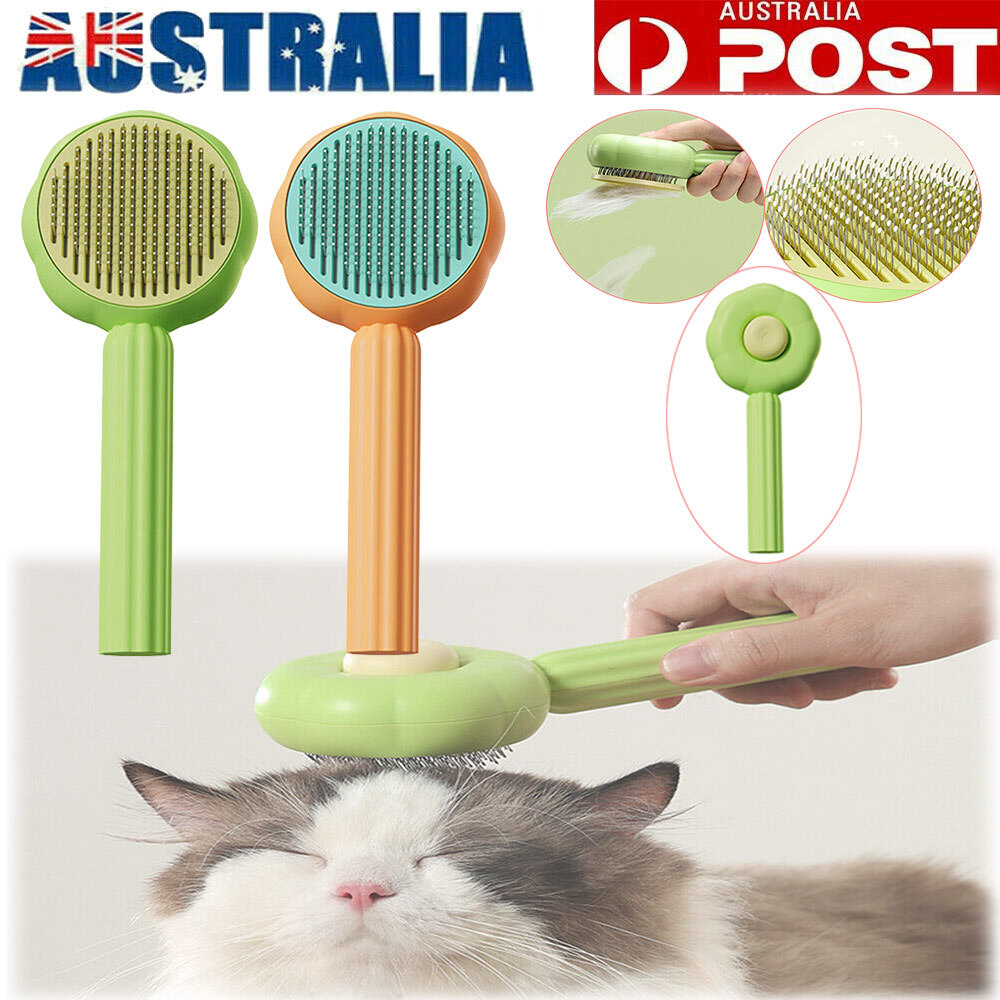 Pet Hair Cleaner Brush Needle Comb Grooming Dog Cat Green 18 10 CM Universal