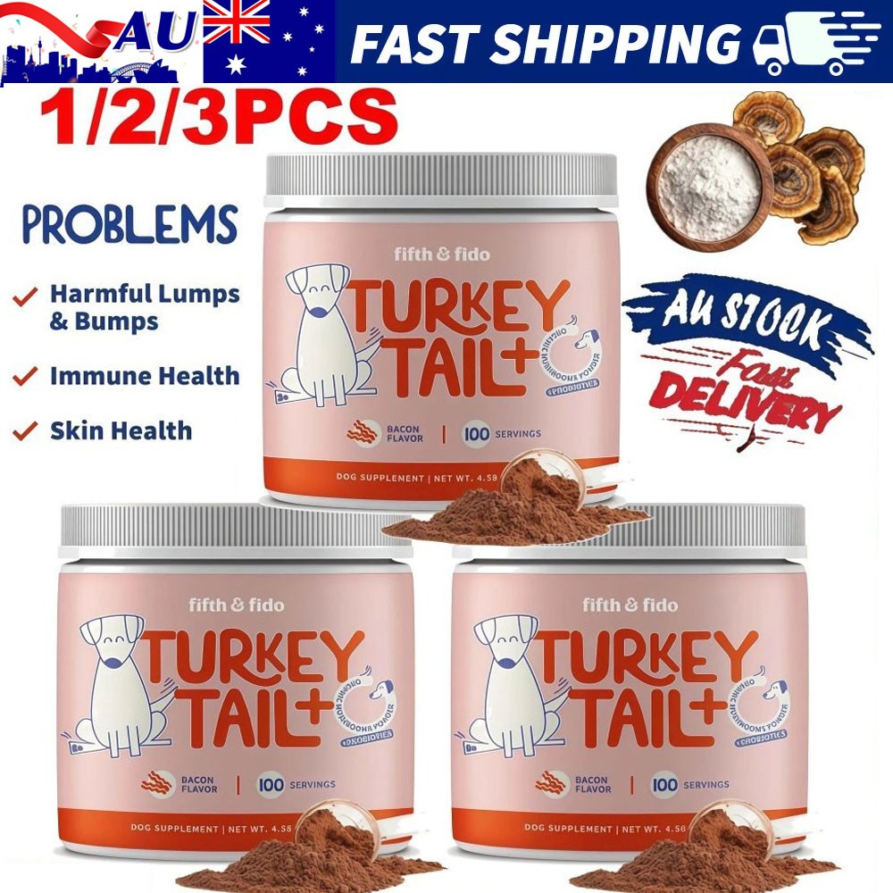 Turkey Tail Mushroom for Dogs Probiotic Powder 100g Organic Digestive Support