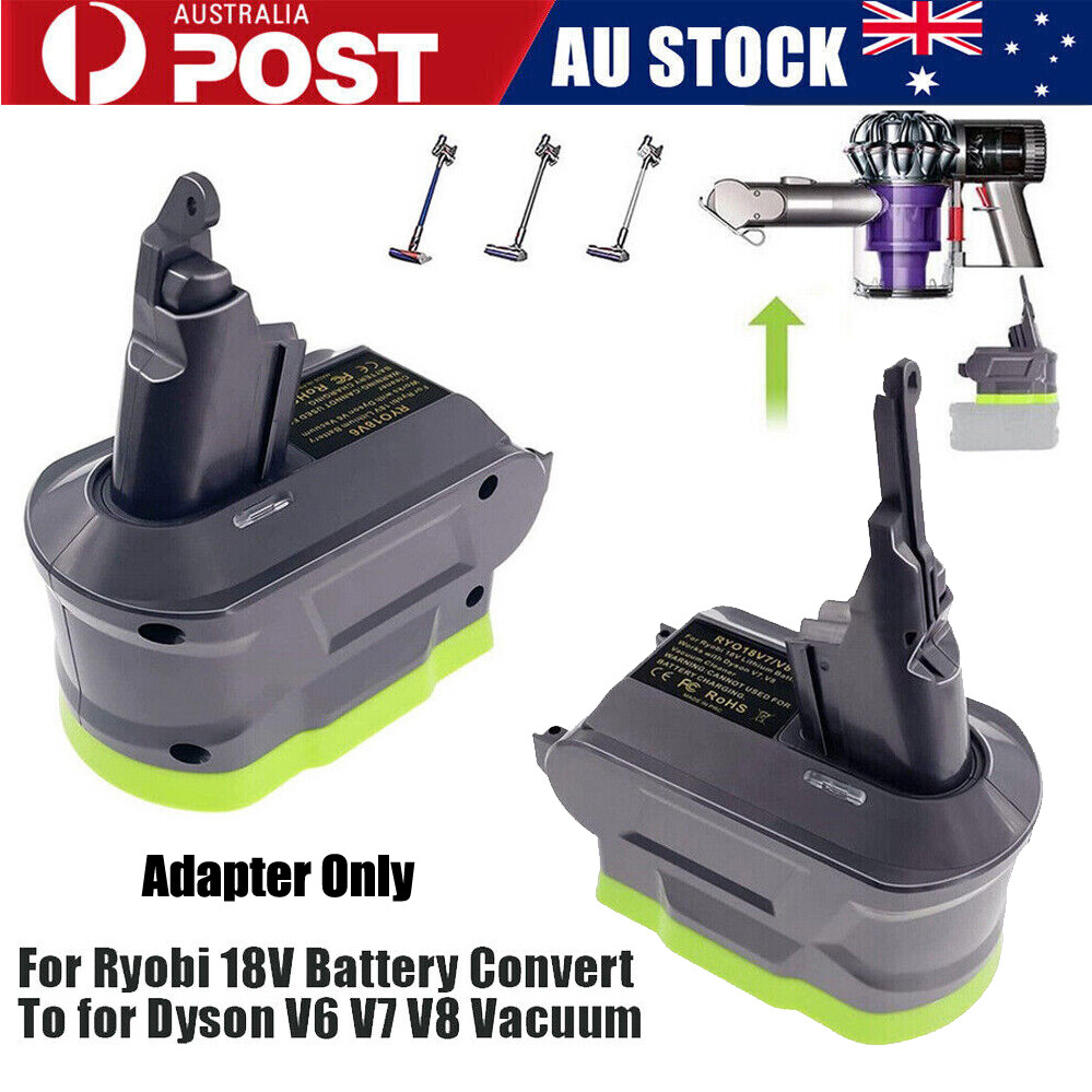 Ryobi 18V Battery Adapter for Dyson V6 V7 V8 Vacuum RY18V6 Universal Plastic