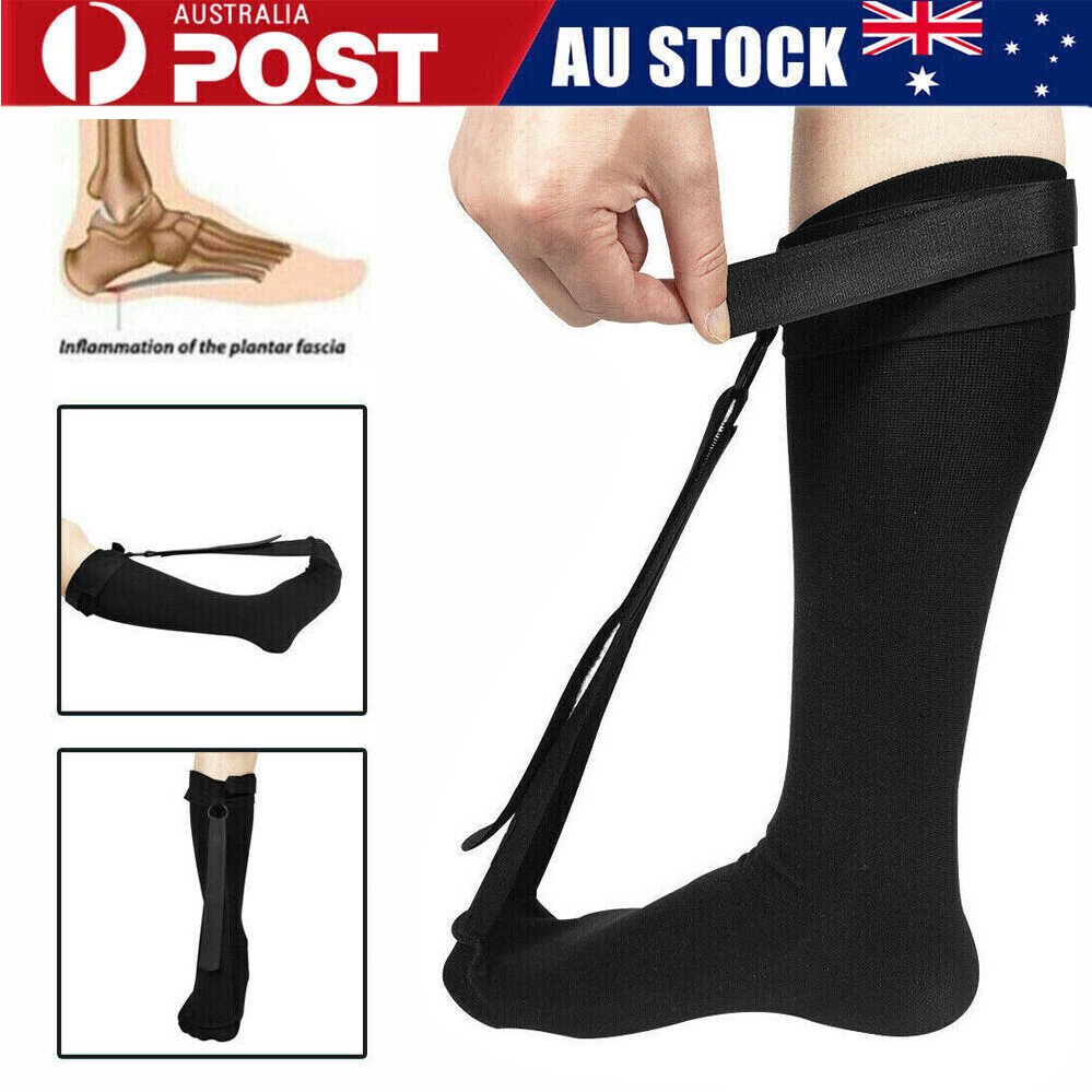 Plantar Fasciitis Sock Strassburg Night Splint Achilles Pain Adjustable 1pc-S/M