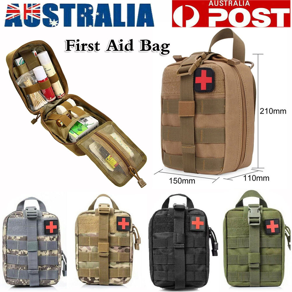 Tactical Molle First Aid Kit Medical Pouch 1000D Nylon Water resistant Black 21
