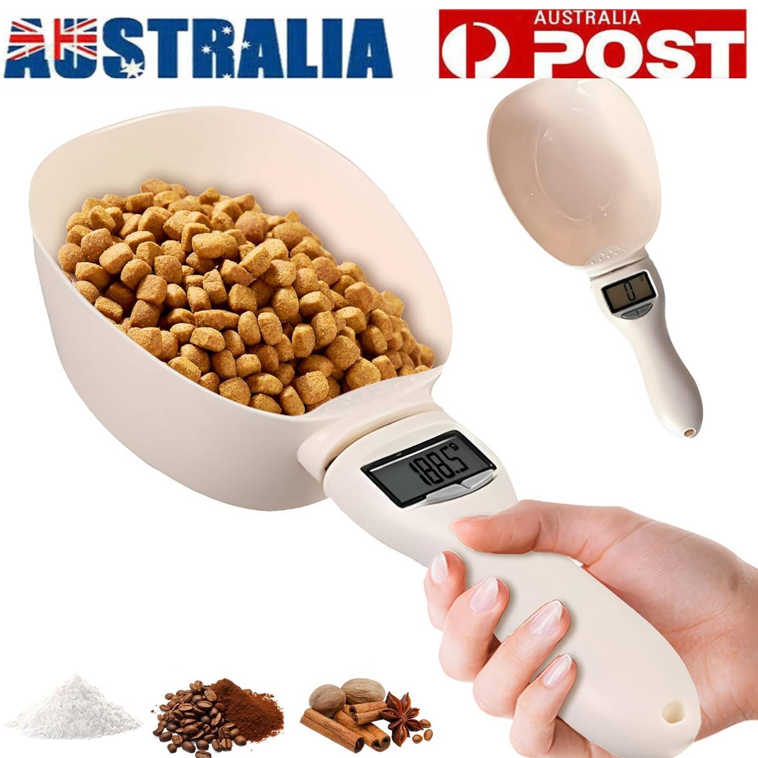 Digital Scoop Scale LCD Electronic Measuring Spoon High Precision ABS 23 9cm