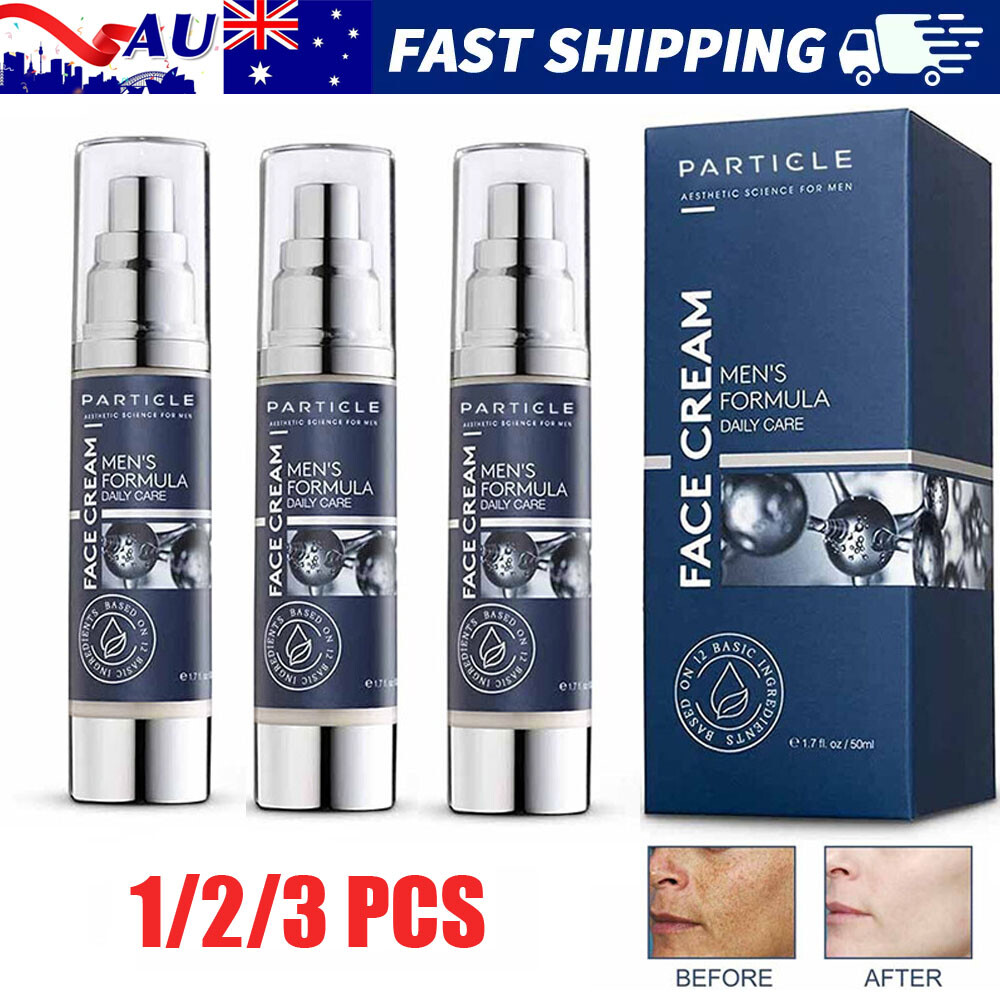 6 in 1 Particle Face Cream for Men Anti Aging Fights Eye Bags Dark Spots 50ml