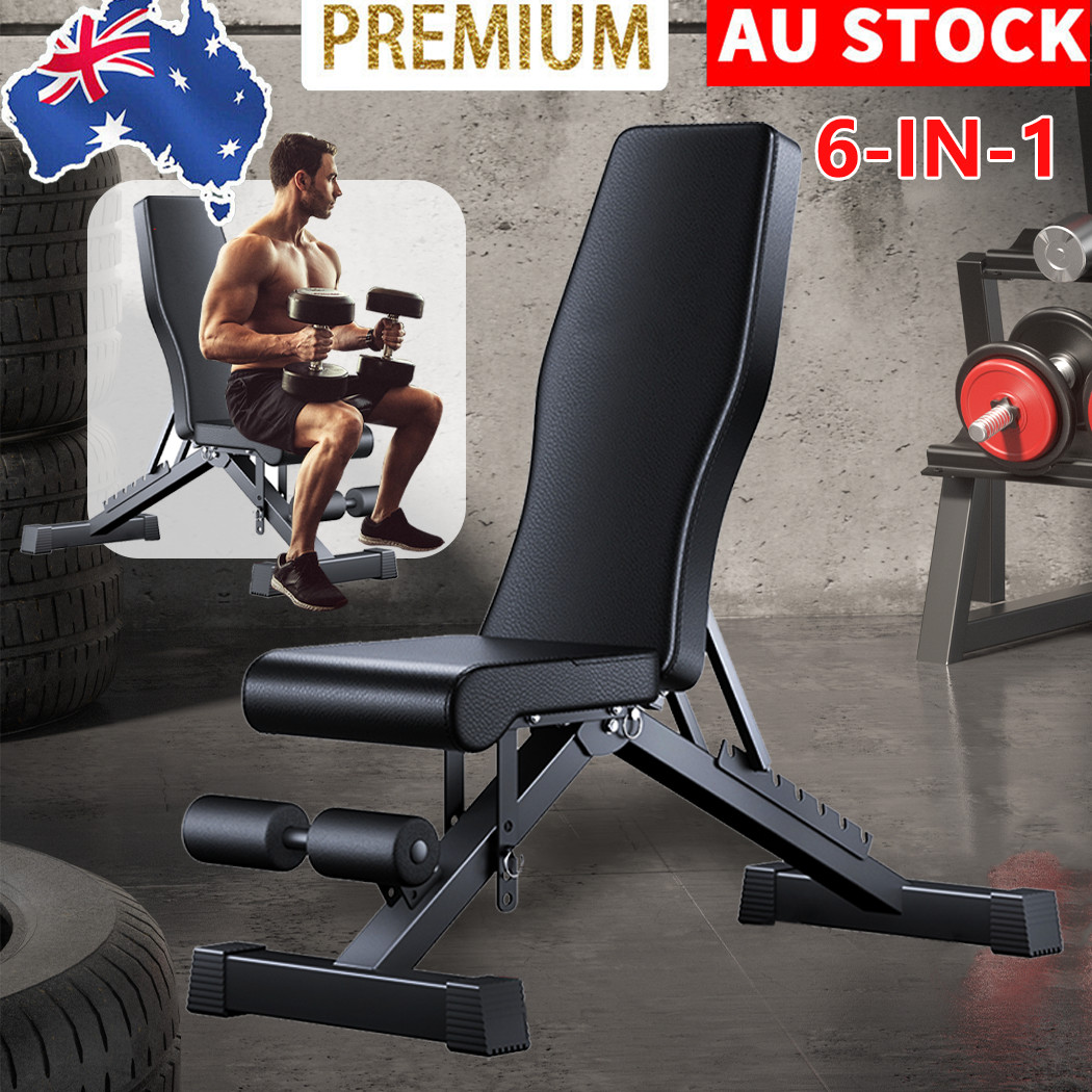 ADKING Adjustable Weight Bench Steel Black Incline Flat Decline 400kg Capacity