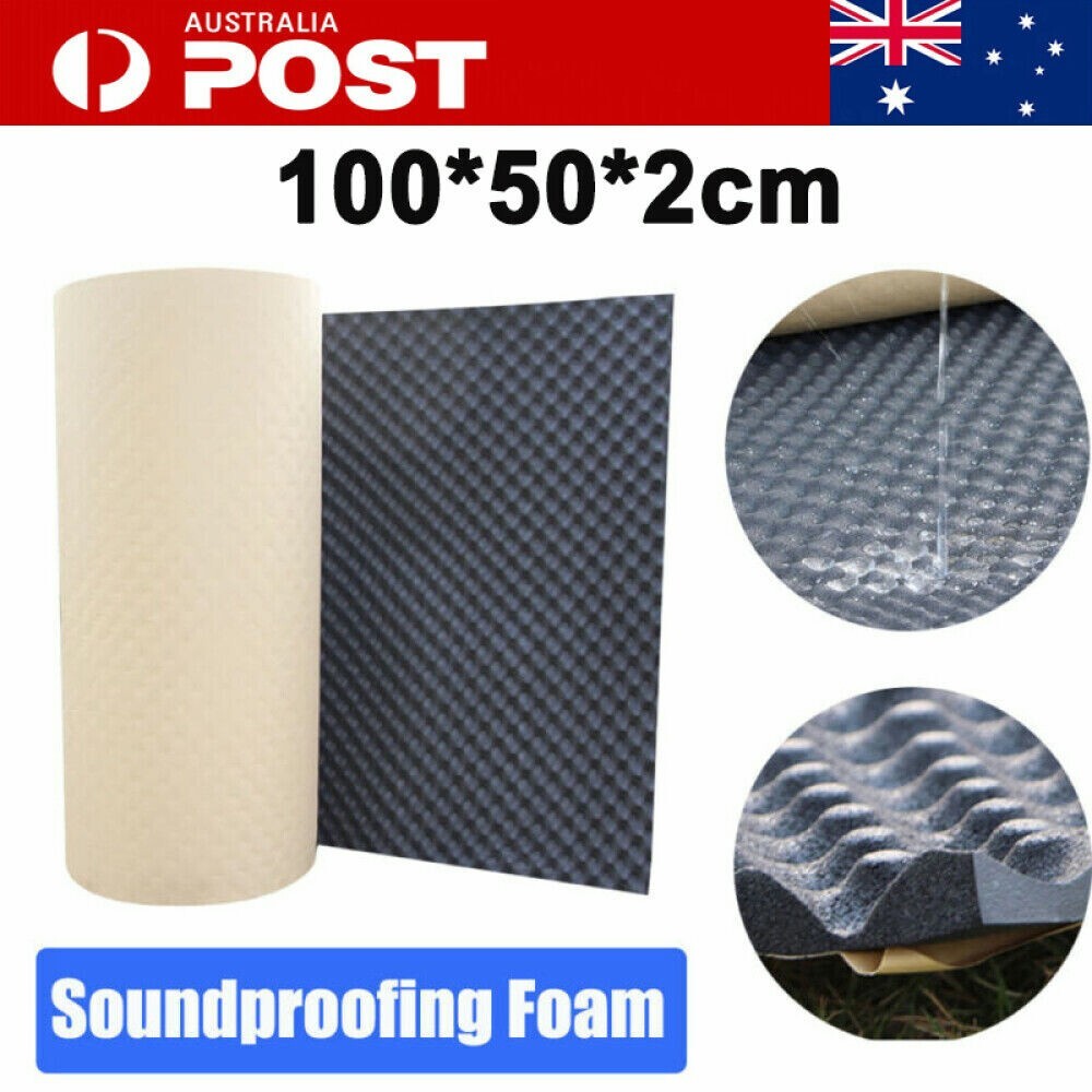 Soundproof Wave Foam Insulation Adhesive Backed 20mm 100 50 2cm Studio Acoustic