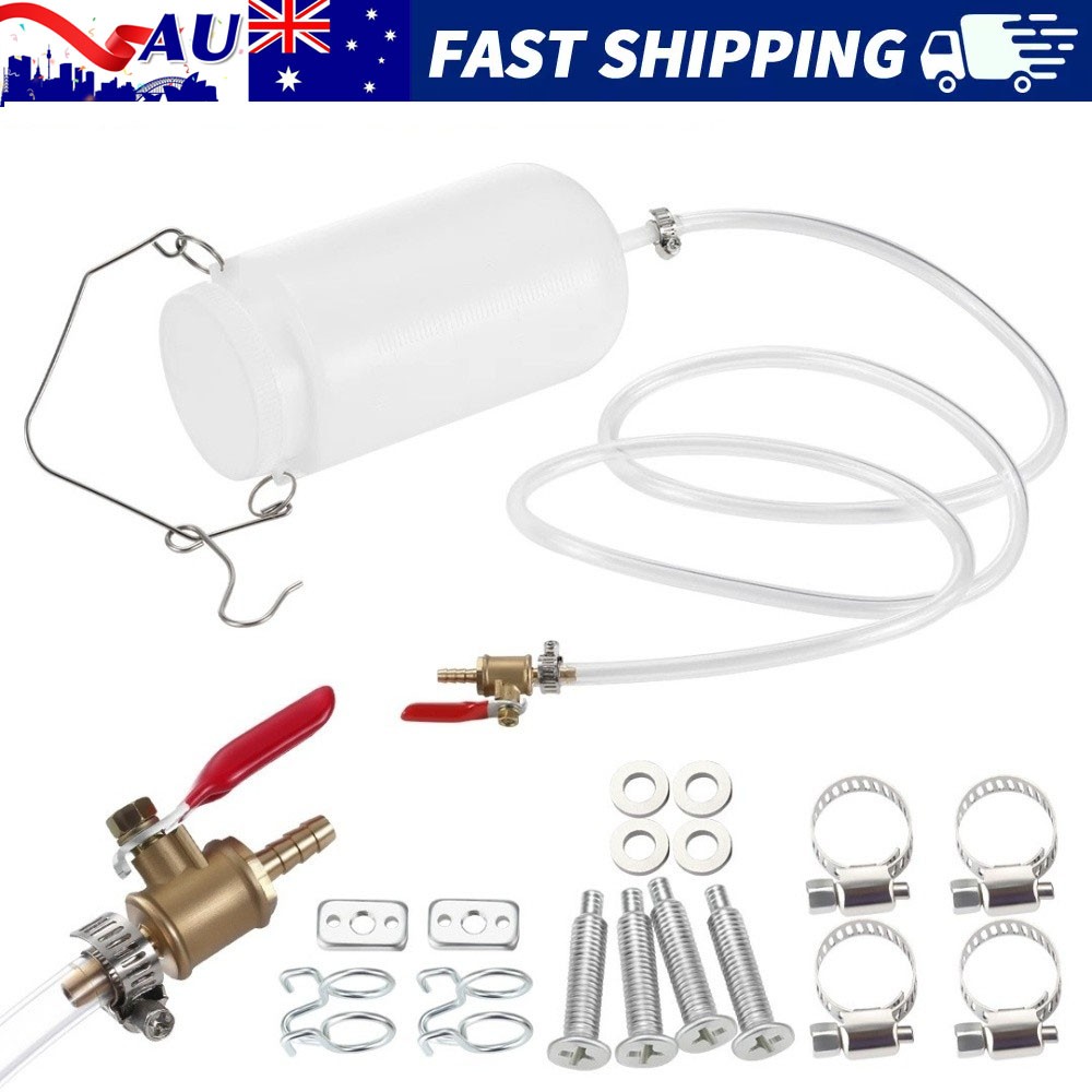 Universal Motorcycle Fuel Tank 1 Litre White ABS Plastic Carb Balancing Tool AU