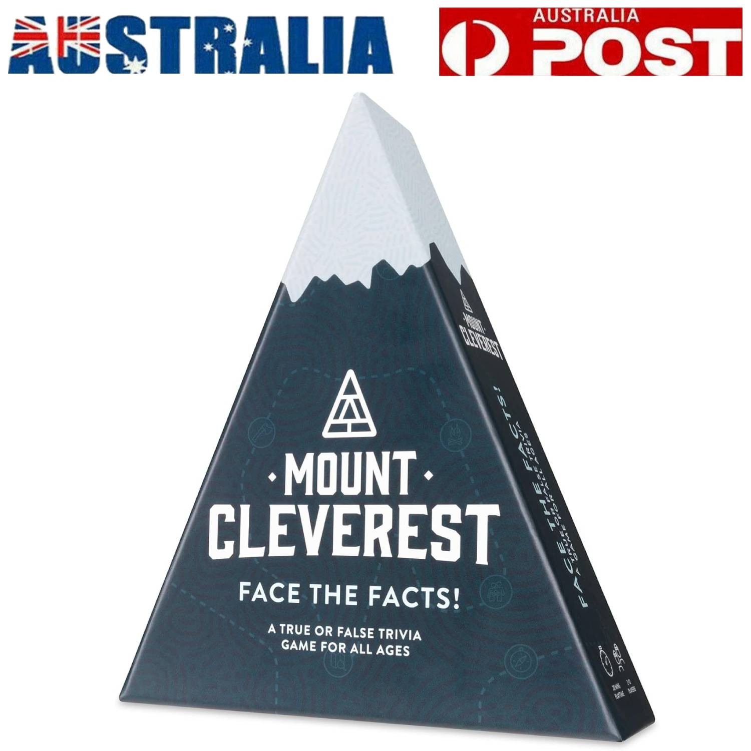 Mount Cleverest True or False Trivia Card Game Family Travel Adults Kids AUS