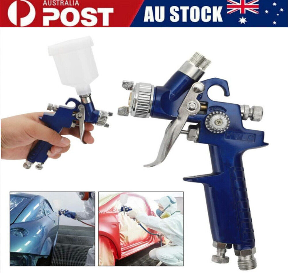 HVLP Air Spray Gun 0.8mm Tip Gravity Feed 125ml Cup Paint Sprayer Auto Repair