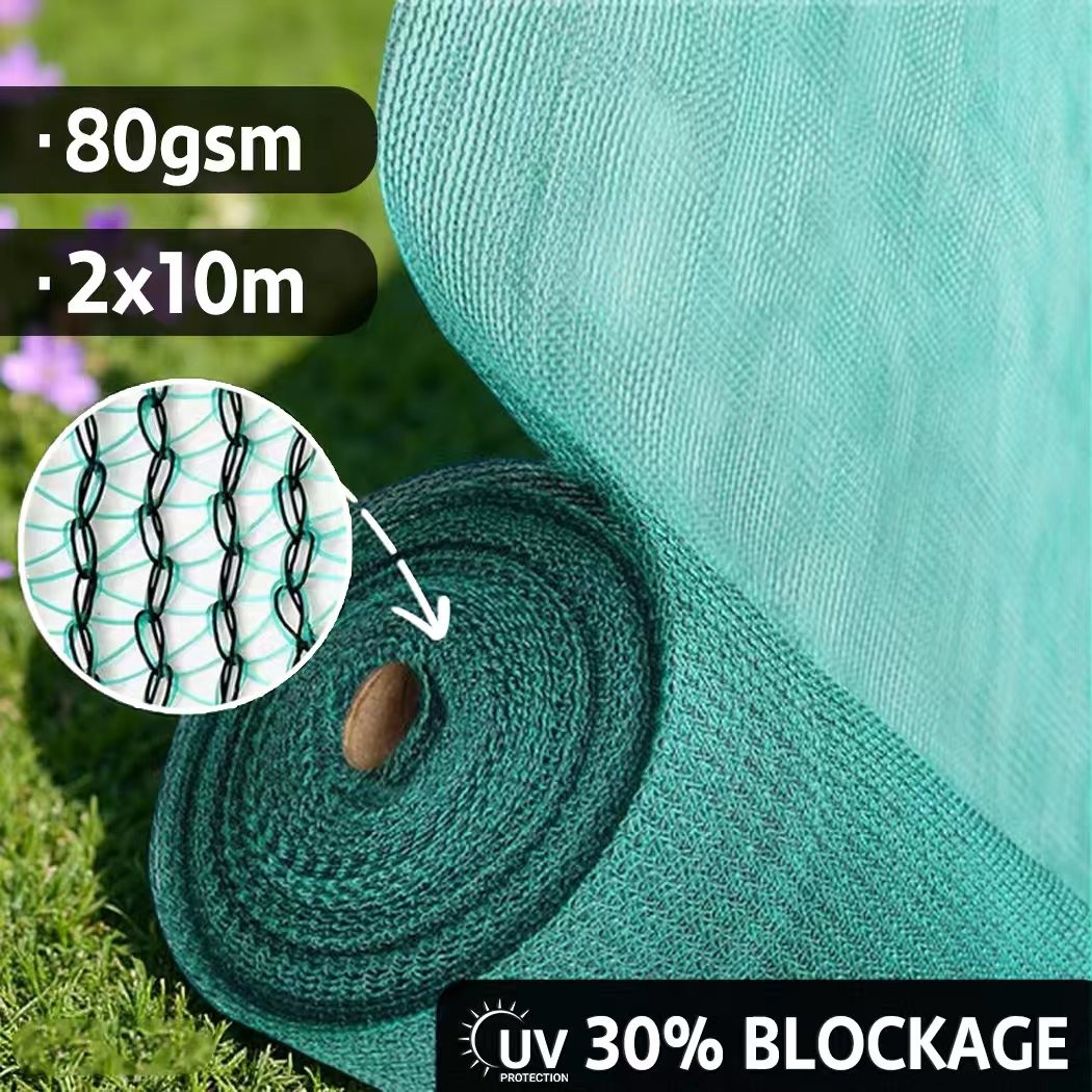 Instahut Sun Shade Cloth Roll UV Mesh 50 Brown 2x10m HDPE Outdoor Garden Net