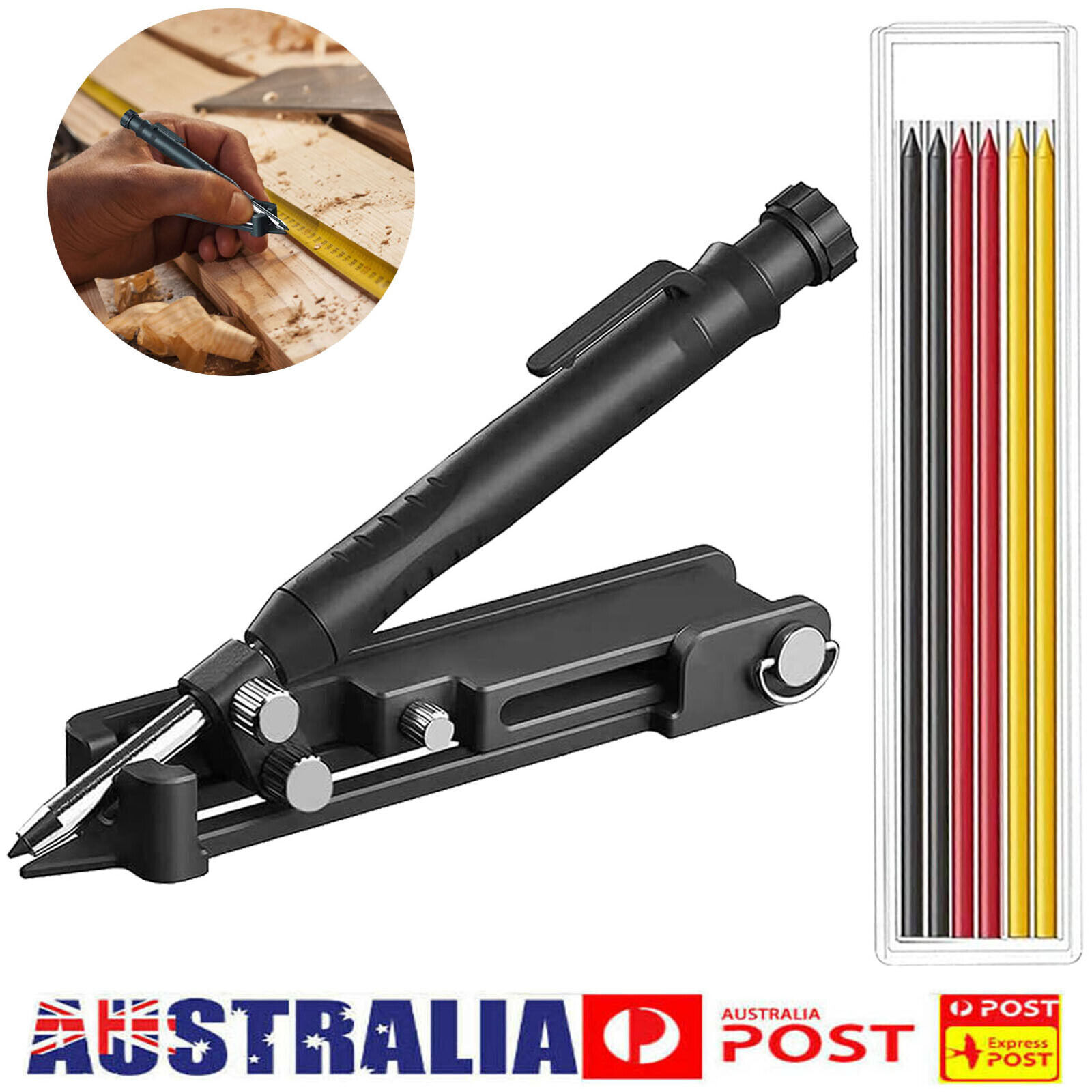Multi-function Profile/Contour Gauge Scribing Aluminium 15 Black Manual 130g