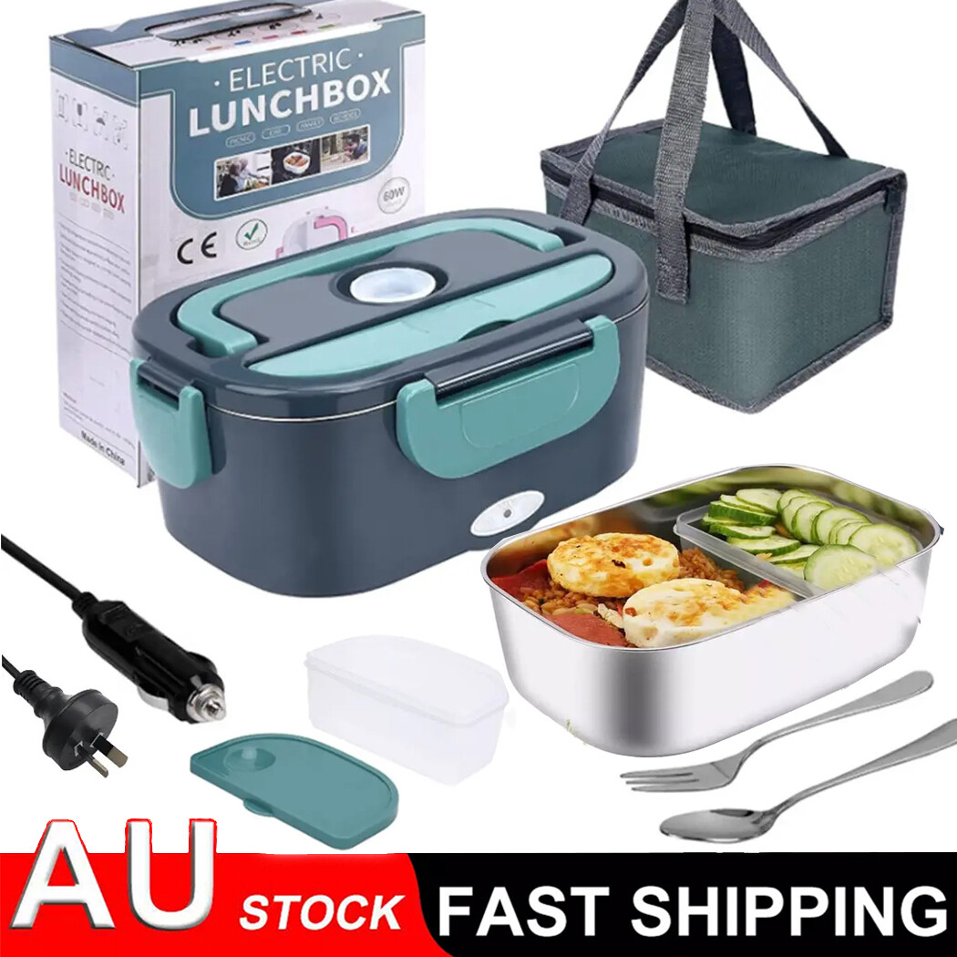 Gretin Electric Heated Car Lunch Box 1.5 304 Stainless Steel Leak-proof 12V 220V