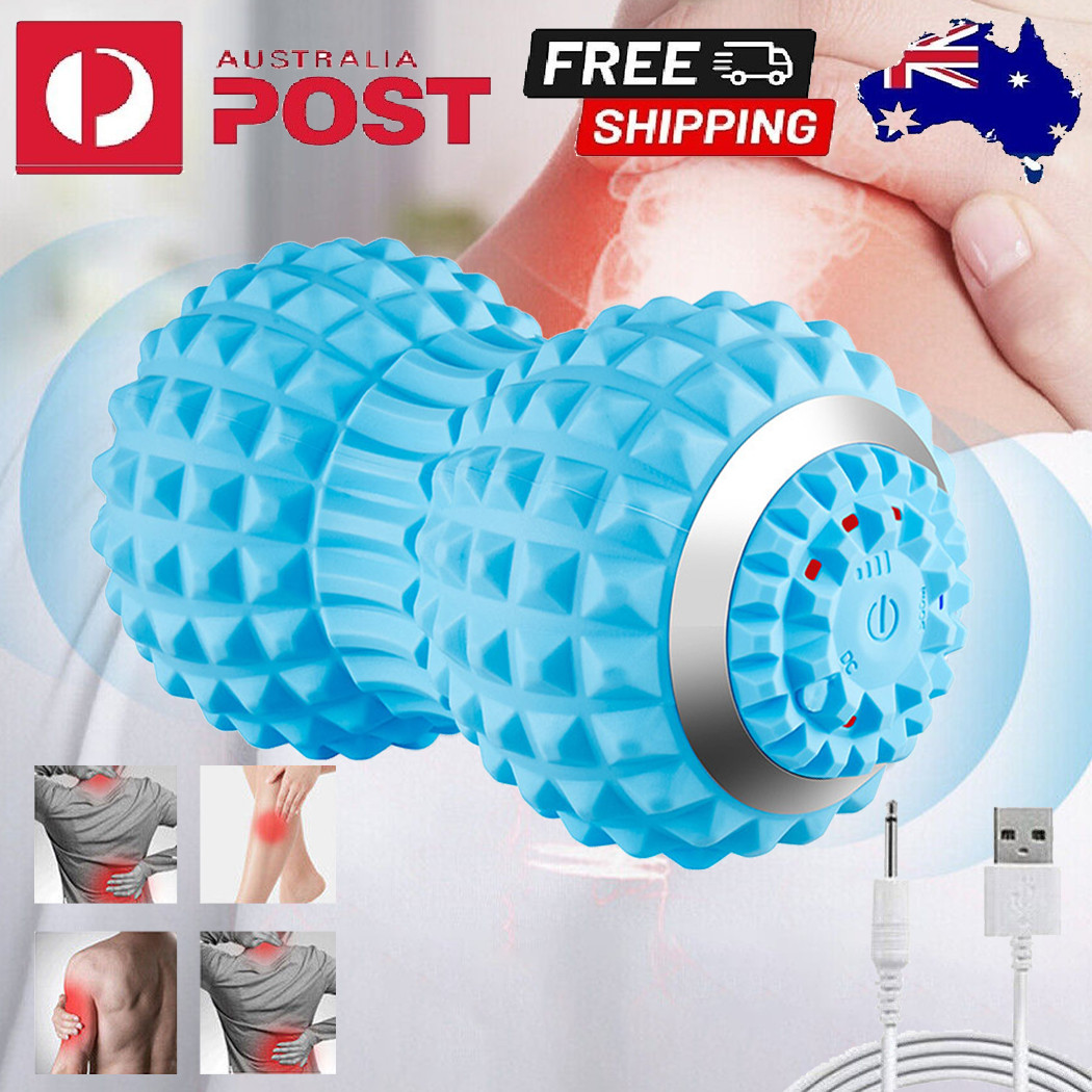 Theragun Mini Vibrating Foot Roller Massager Pain Relief USB Charging Black