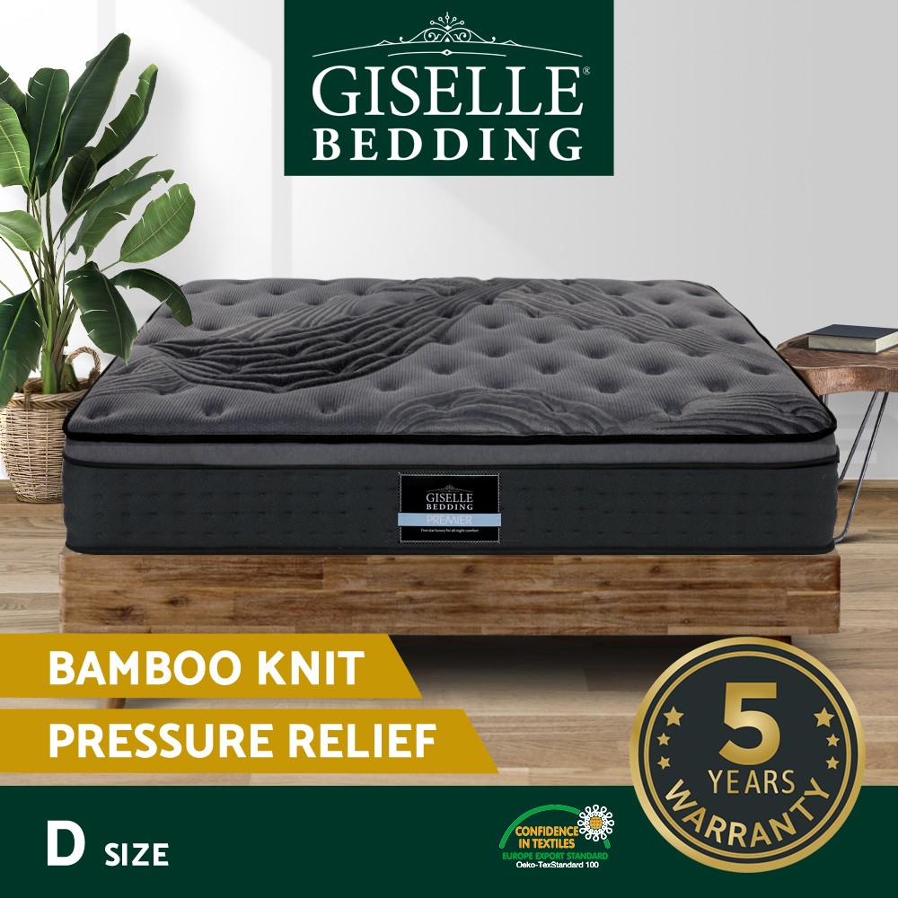 Giselle Bedding 18cm Ella Series-Double Mattress Bonnell Spring Medium Firm Foam