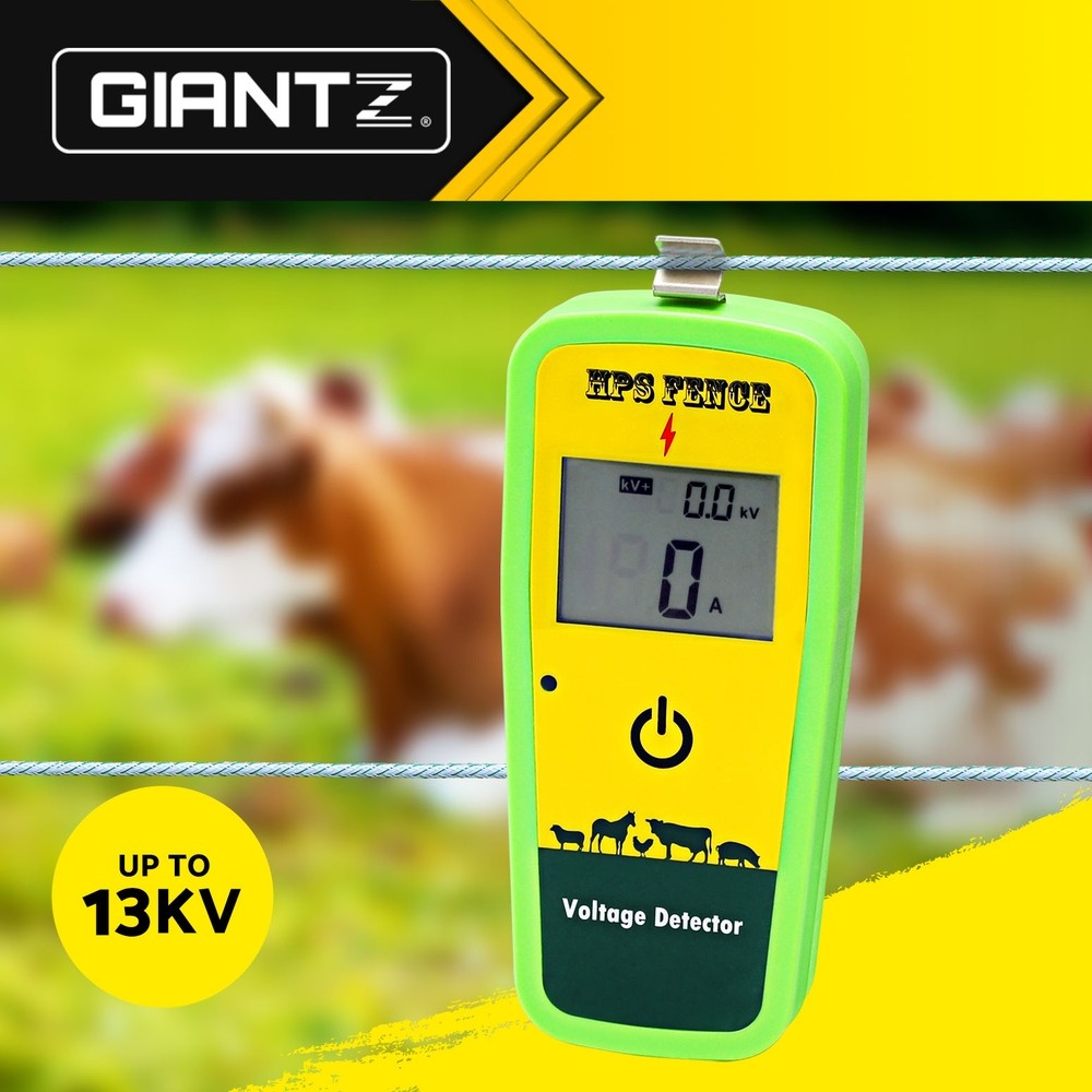 Giantz Digital Electric Fence Tester Fault Finder 13KV Display Battery Current