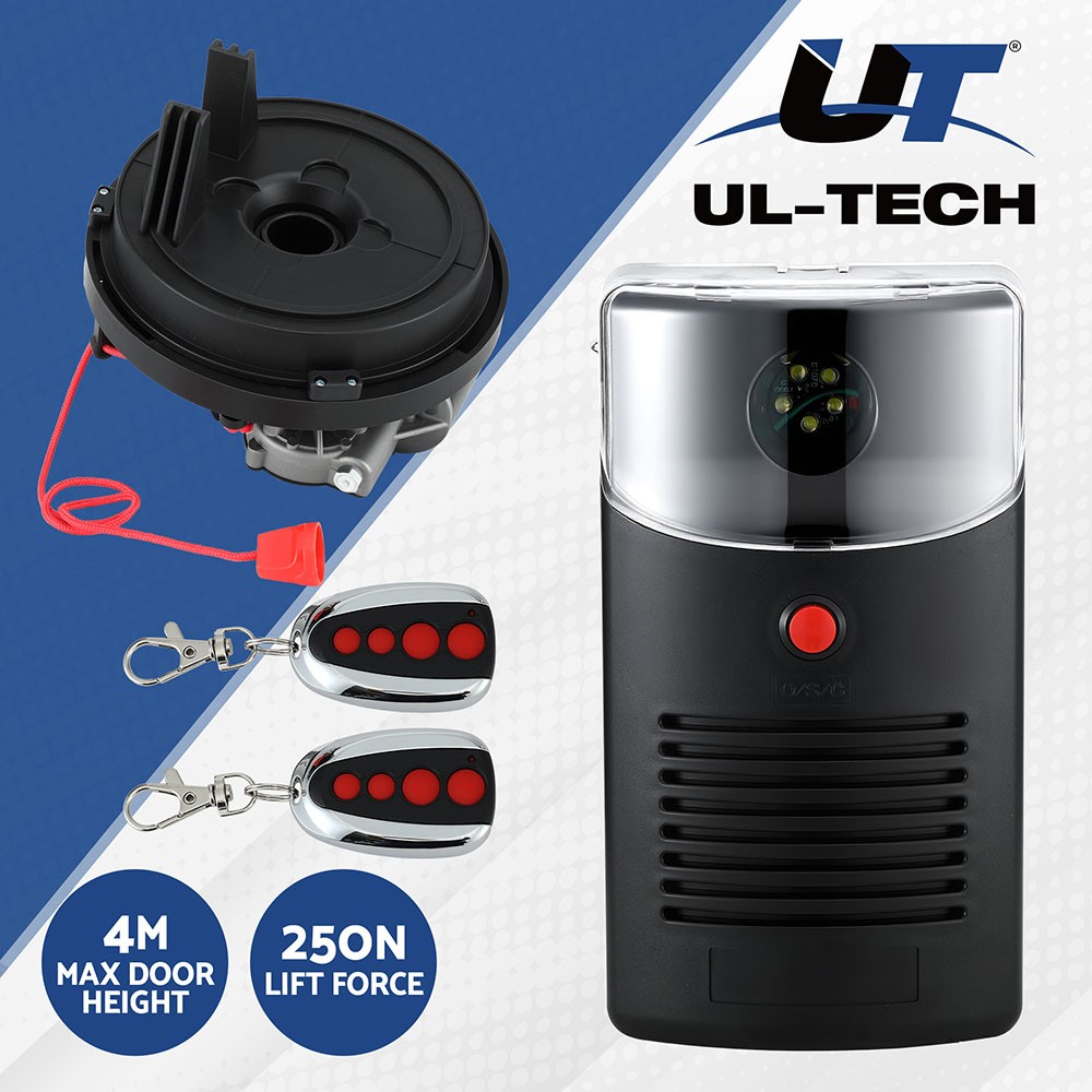 UL-tech Garage Roller Door Opener 250N Motor Auto Safety Reverse 220V Soft Start