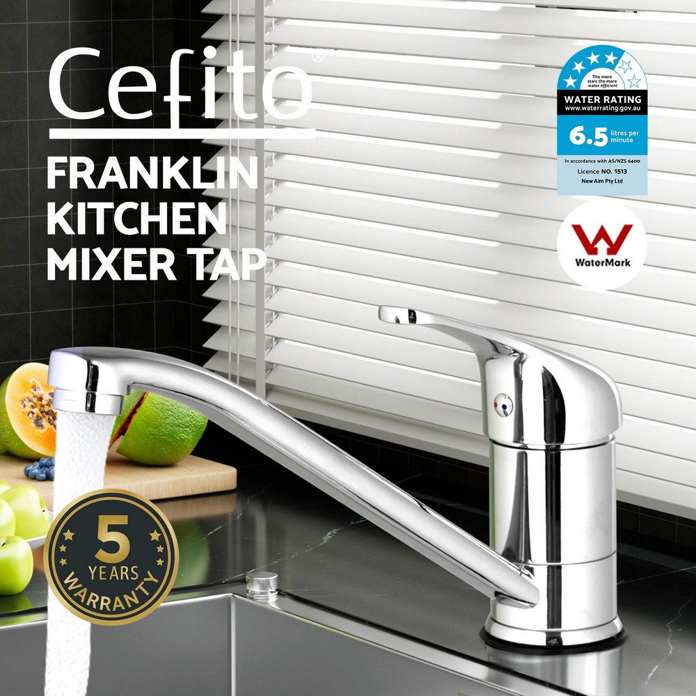 Cefito Basin Mixer T38790 Chrome Silver 4-star 35mm drip-free ceramic cartridge