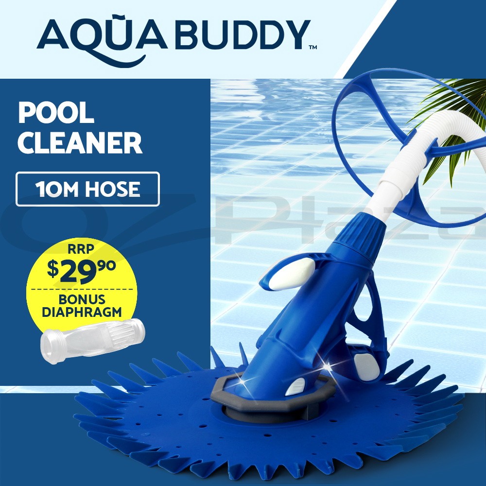 Aqua Buddy Automatic Vacuum Suction Pool Cleaner 10M Hose Above Ground Pools