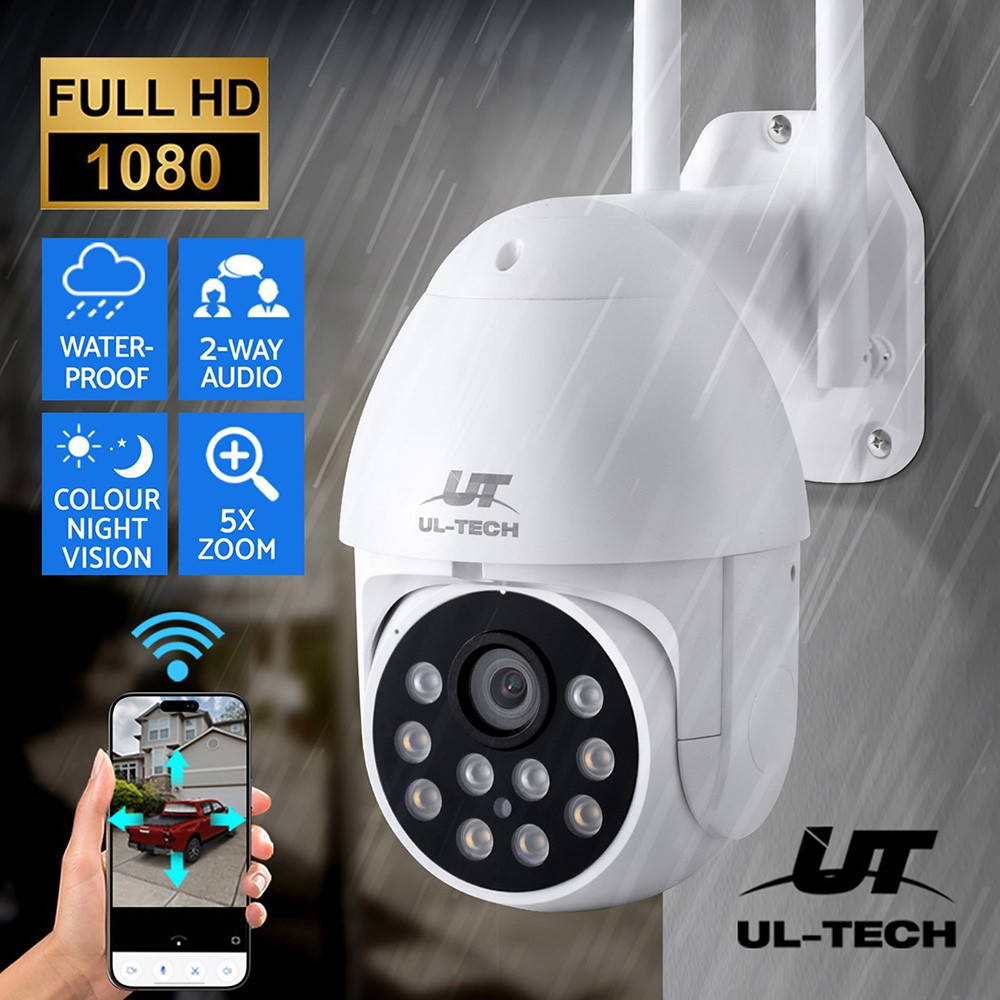 UL-Tech Wireless 1080P HD IP Camera Outdoor 2MP 5X zoom Full-colour Night Vision