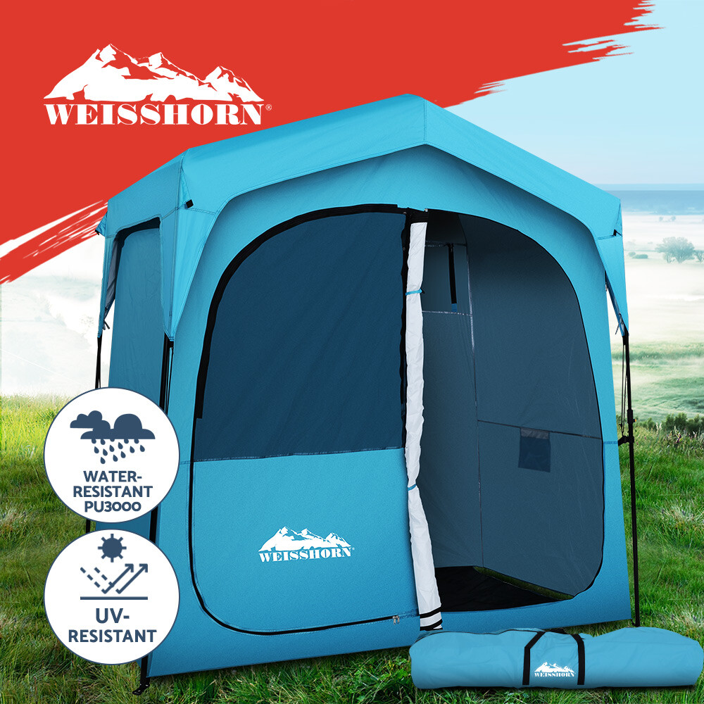 Weisshorn Camping Shower Tent TENTCCRFASTDOU Instant/Quick Setup 2-3 Person Blue