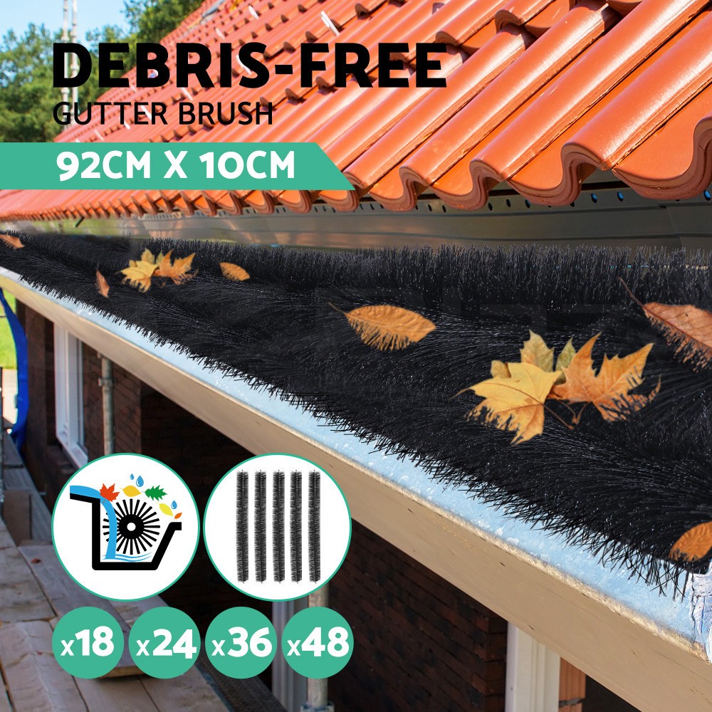 Gardeon Gutter Brush Guard 18PCS Leaf Protector Corrosion-resistant UV-resistant