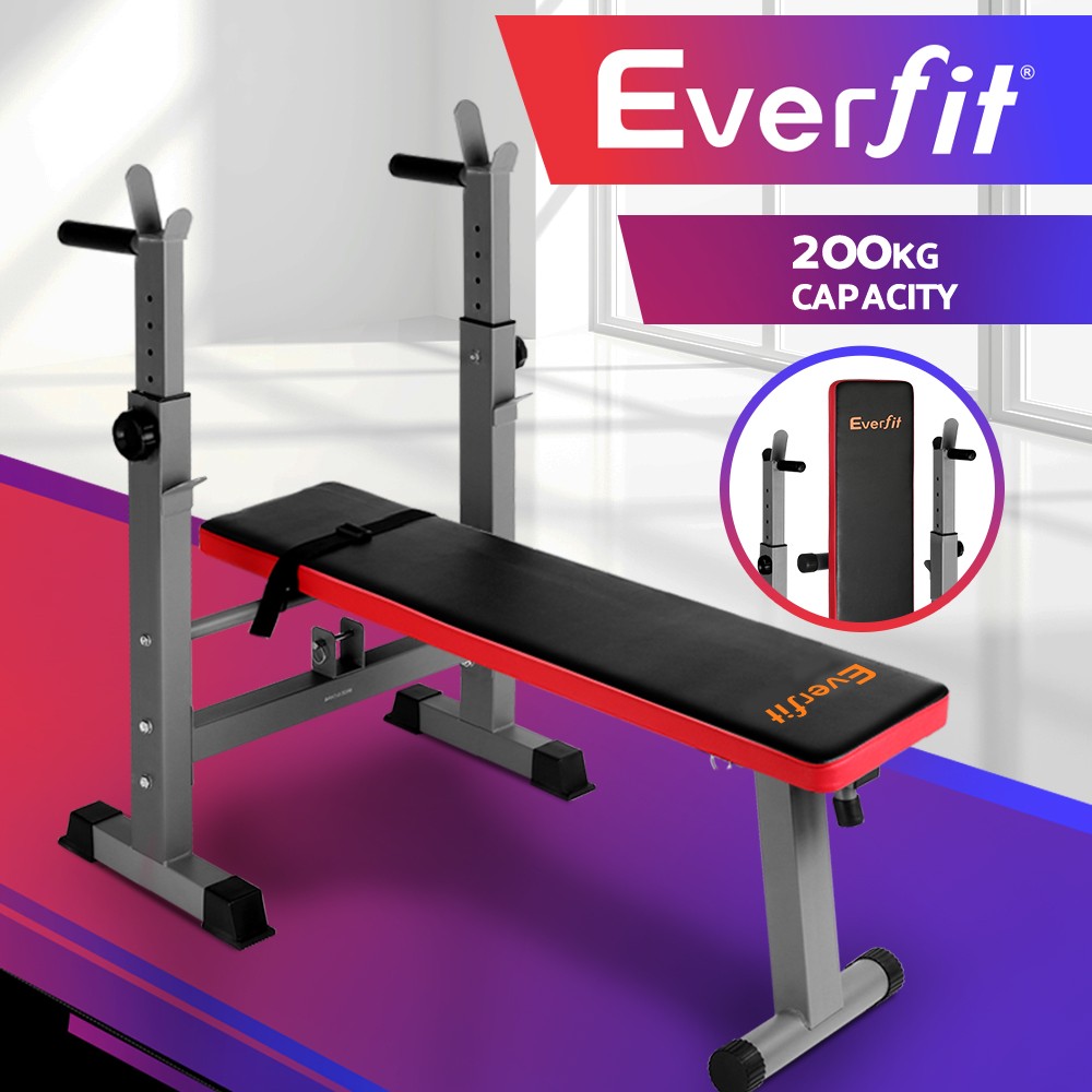 Everfit Adjustable Weight Bench FIT-I-BENCH-S Foldable Steel 200KG Home Use