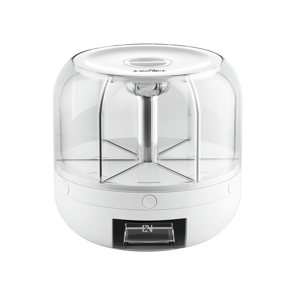 5-Star Chef Cereal Dispenser 7KG Rice Grain Storage Six Compartments Airtight