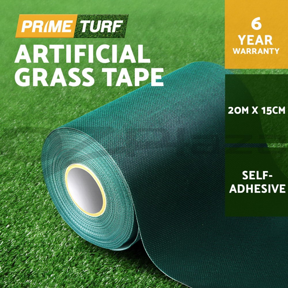 Primeturf Artificial Grass Tape Self Adhesive 15cmx20m Non-woven Indoor/Outdoor