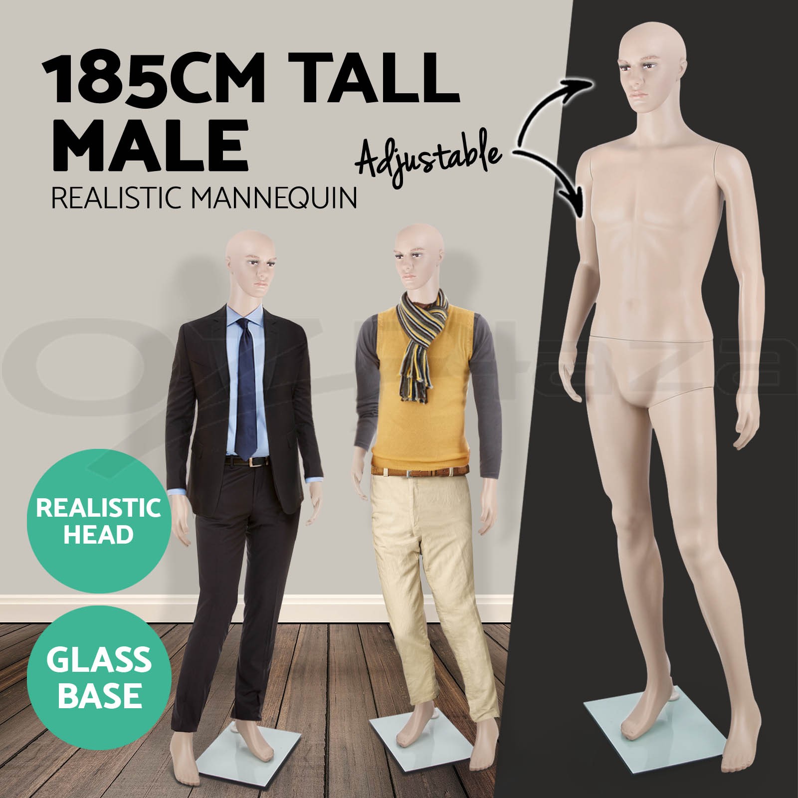 Embellir Female Full Body Mannequin Model 4 Adjustable head and arms Skin 175cm