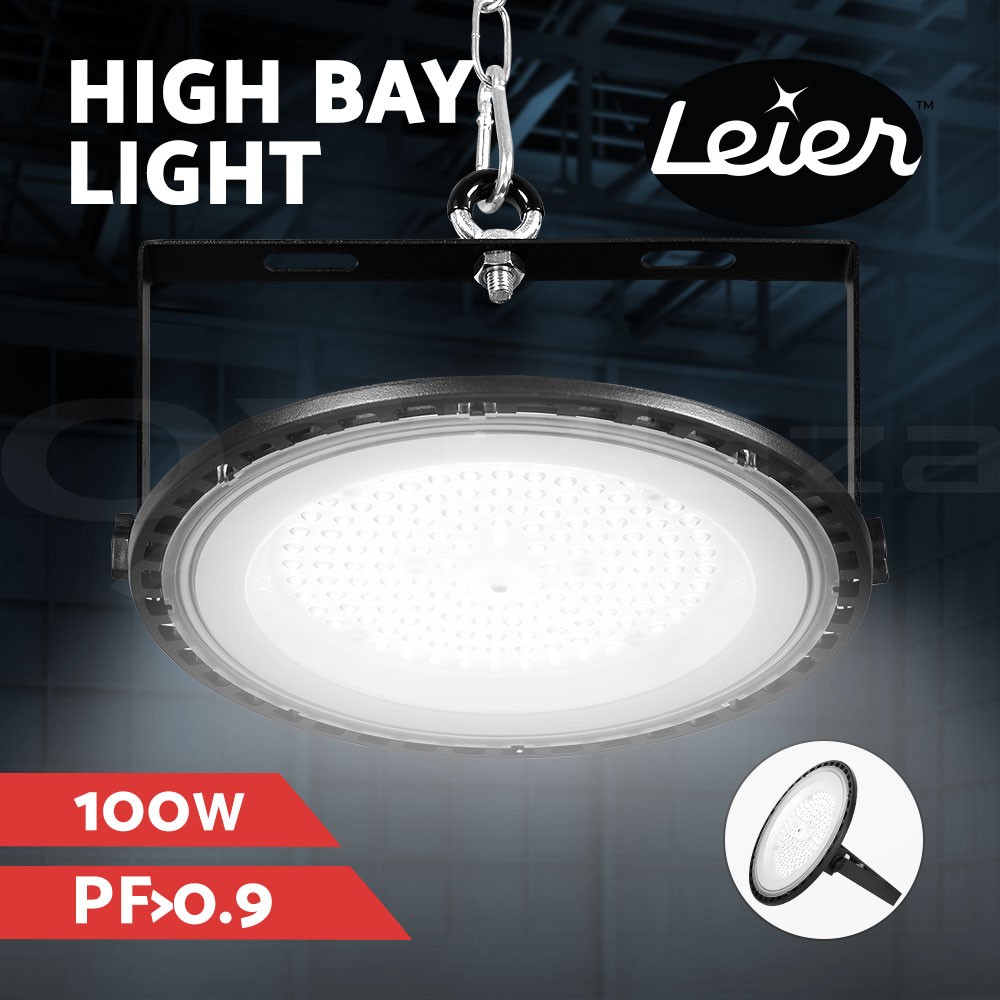 Leier LED High Bay Light 100W IP65 10000 Lumen SAA Approved Industrial Warehouse