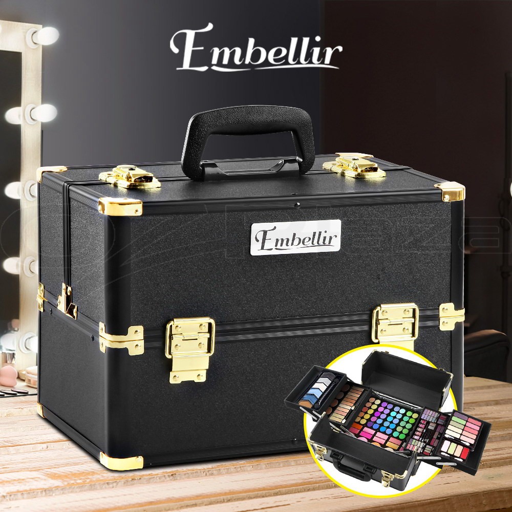 Embellir Makeup Cosmetic Storage Aluminium Lockable Sliding Adjustable Dividers