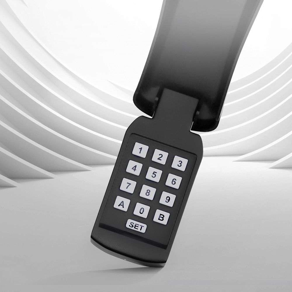 LockMaster Wireless Wired Keypad Gate Opener Security IP55 Black 433.92MHz 64
